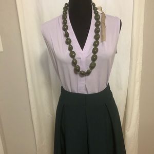 Olive green A line skirt